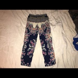 High Waist Boho Capri/Ankle Crop Pants! Forever 21
